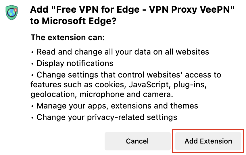 VeePN Edge Extension download