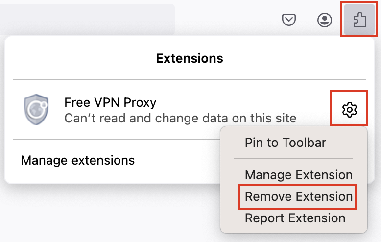 How to Remove VeePN Firefox Extension