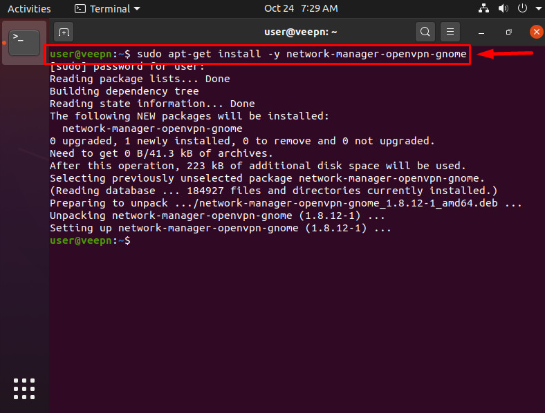 Install OpenVPN Network Manager