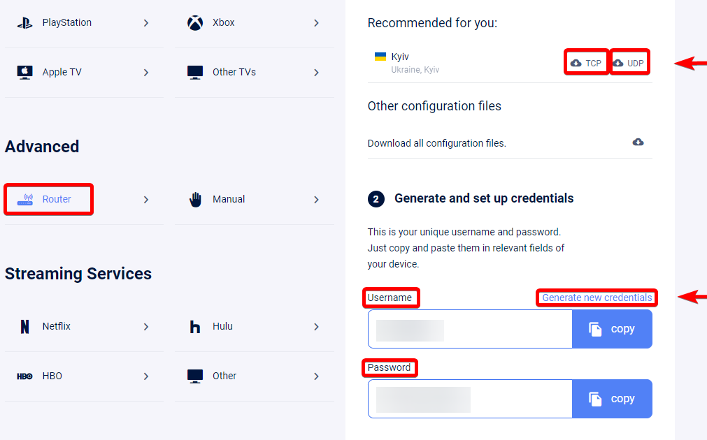 Router Credentials