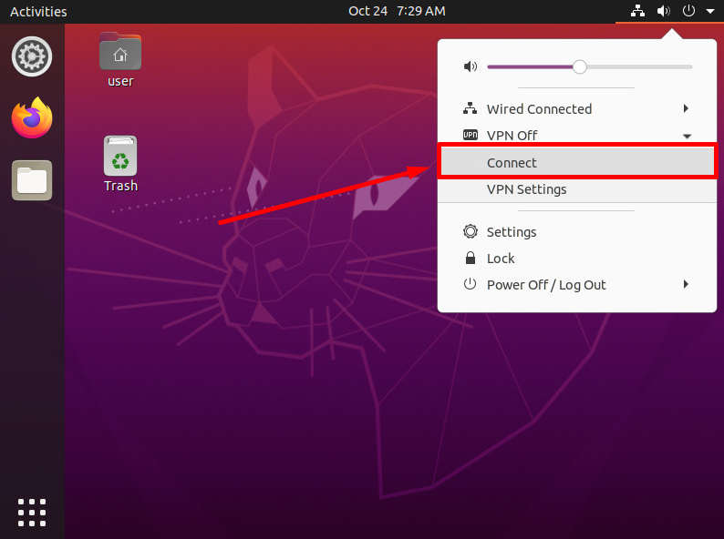 Connect to VPN