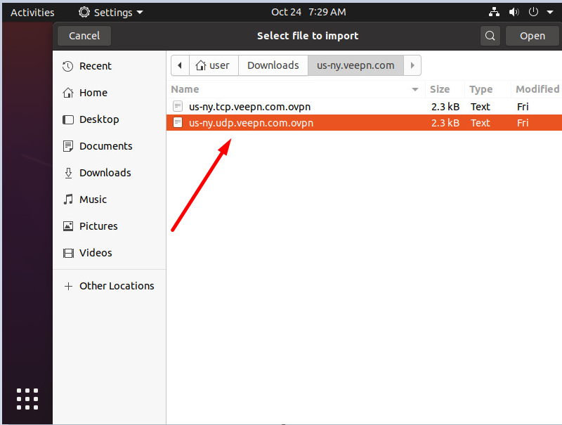 Select Configuration File