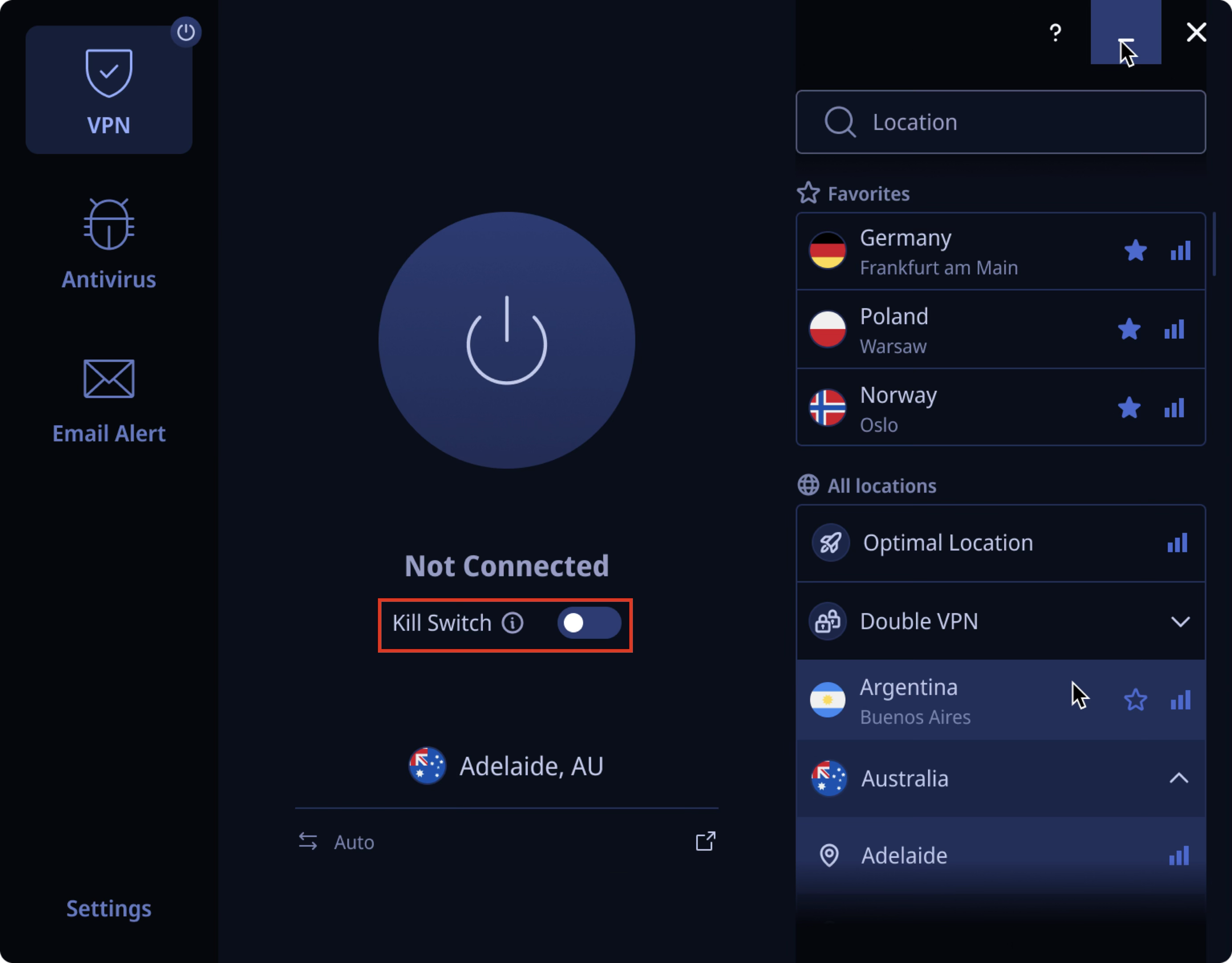 VeePN Windows Kill Switch