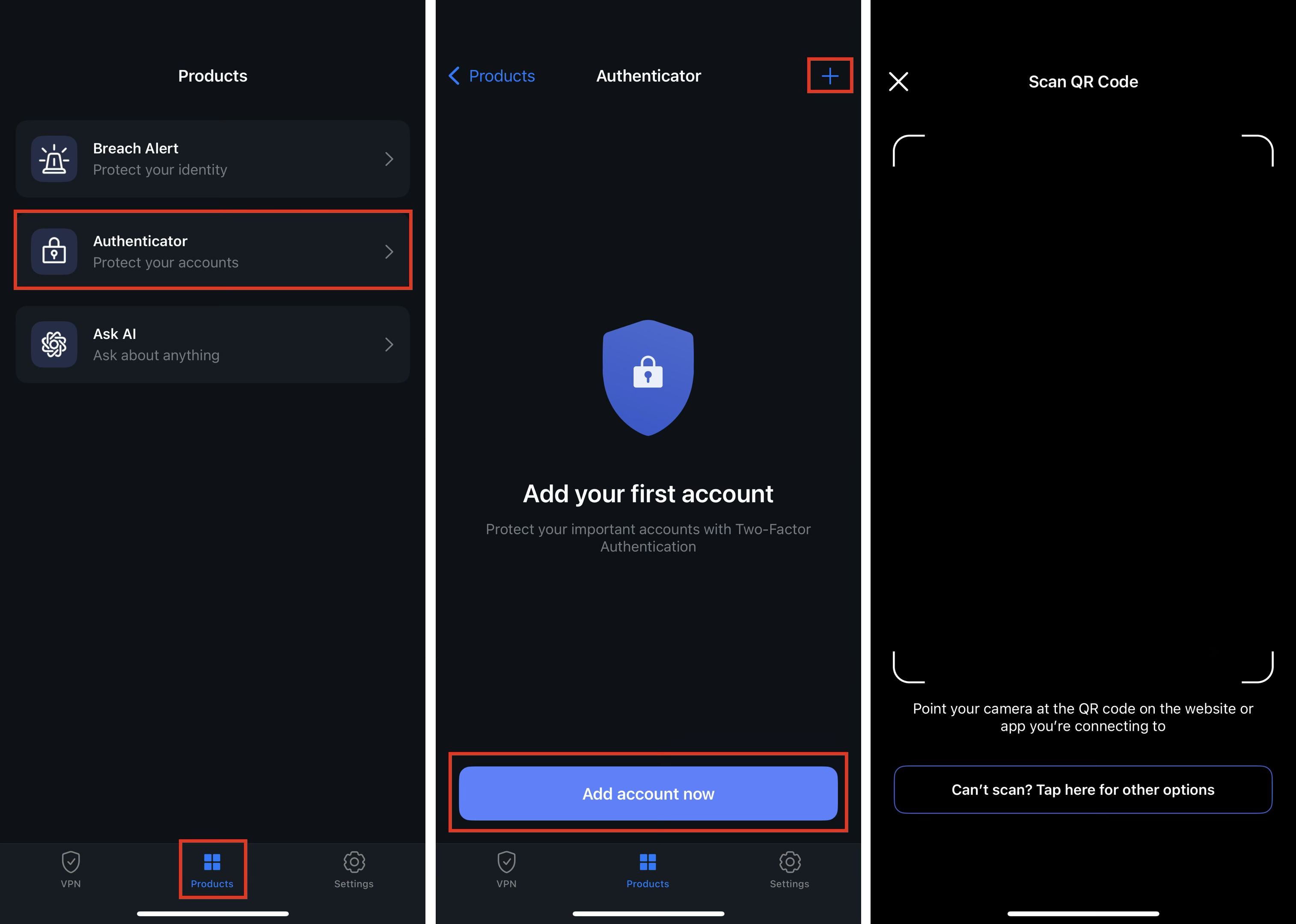 VeePN Authenticator Setup